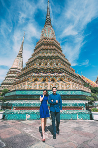 PdMJ14 Thailand Bangkok photographer for traveler at Watpho or Reclining Buddha temple