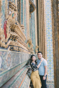 PdMJ14 Thailand Bangkok photographer for traveler at Wat Phra Kaew or Emerald Buddha Temple, Grand Palace