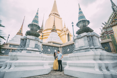 PdMJ14 Thailand Bangkok photographer for traveler at Wat Phra Kaew or Emerald Buddha Temple, Grand Palace