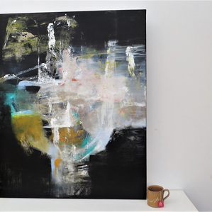 leena_noux_musta_valkoinen_abstrakti_maalaus_leena_nousiainen_art_orleans_ranska