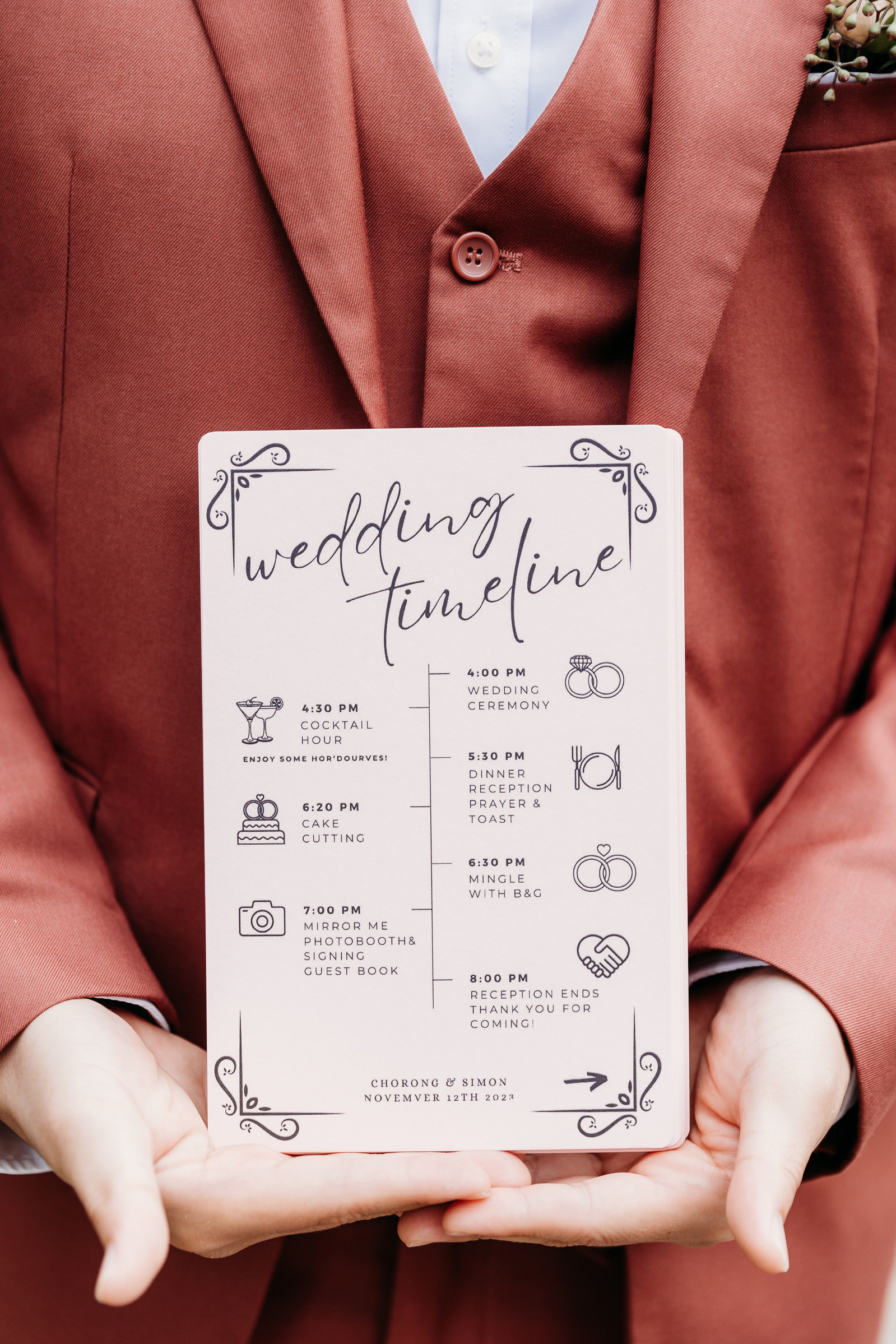 wedding timeline