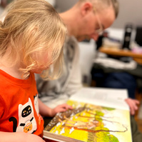 francis reading to ella