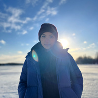 frozen lake on the mountain