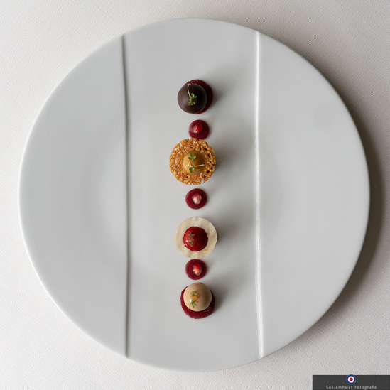 Foie gras and red beet at restaurant Parkheuvel.