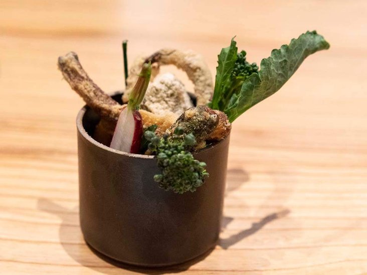 Food photography: tempura at restaurant In Situ, sfmoma, San Francisco.