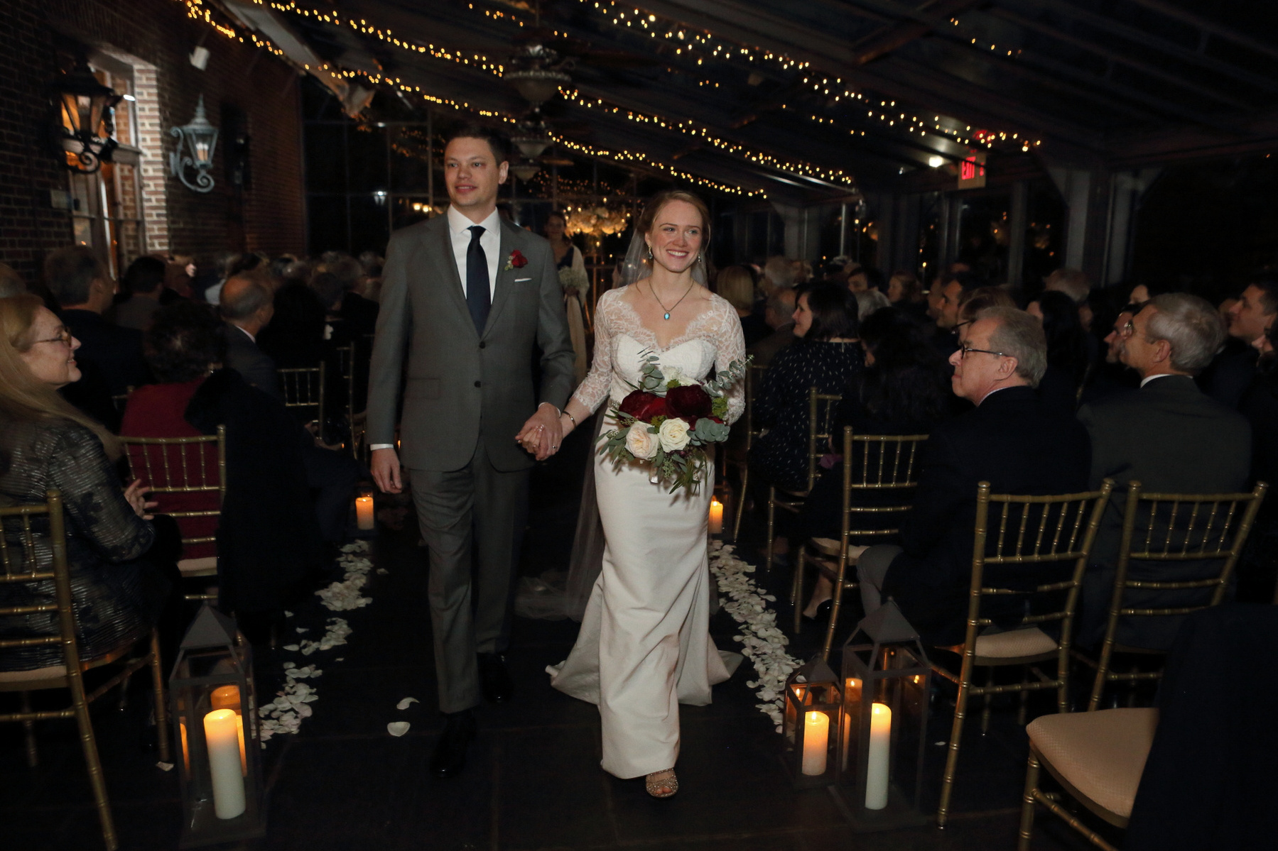 The wedding of Carolyn Greene and Adam Stoddard at deSeversky Mansion on December 3, 2016.
