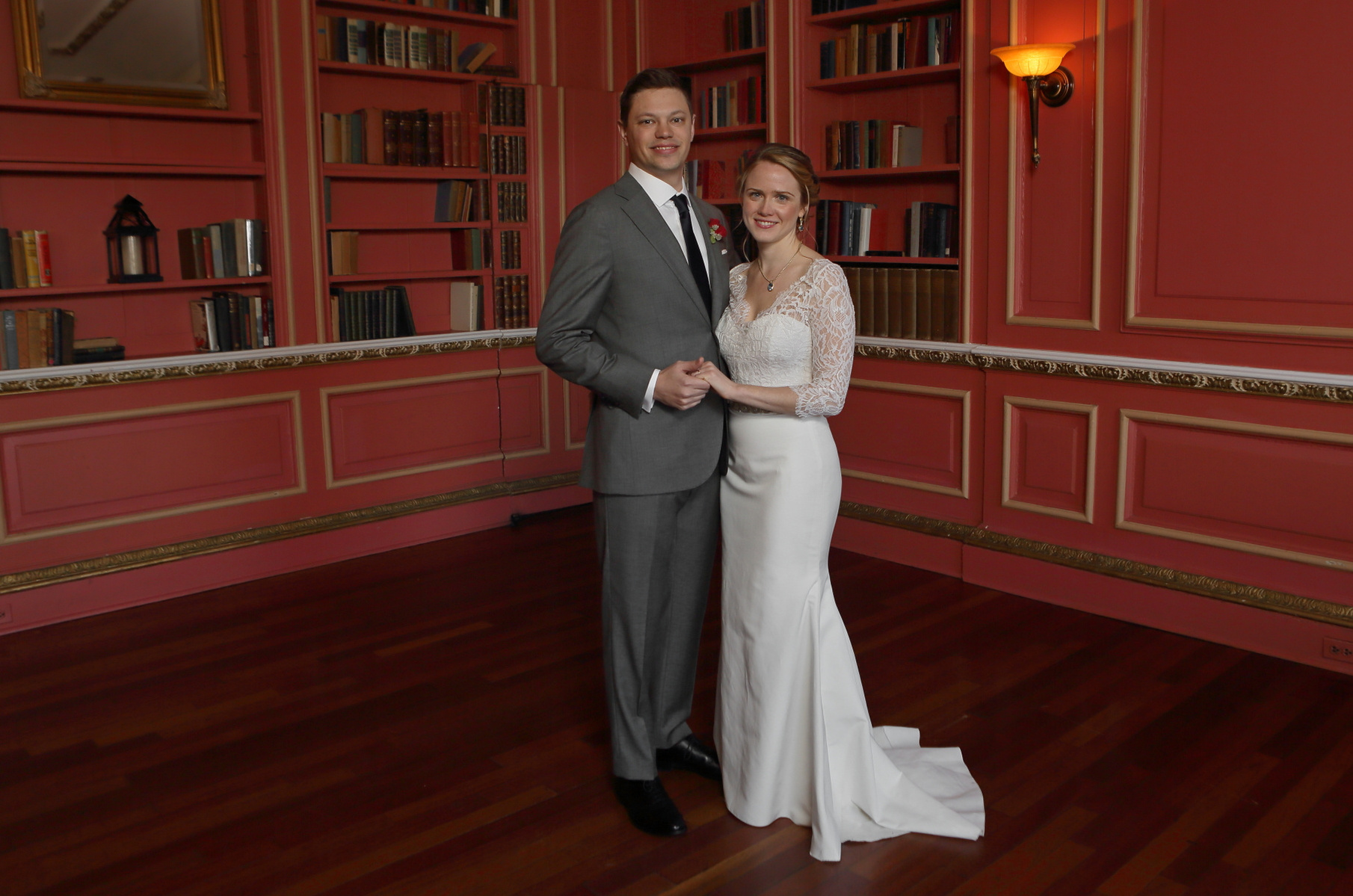 The wedding of Carolyn Greene and Adam Stoddard at deSeversky Mansion on December 3, 2016.