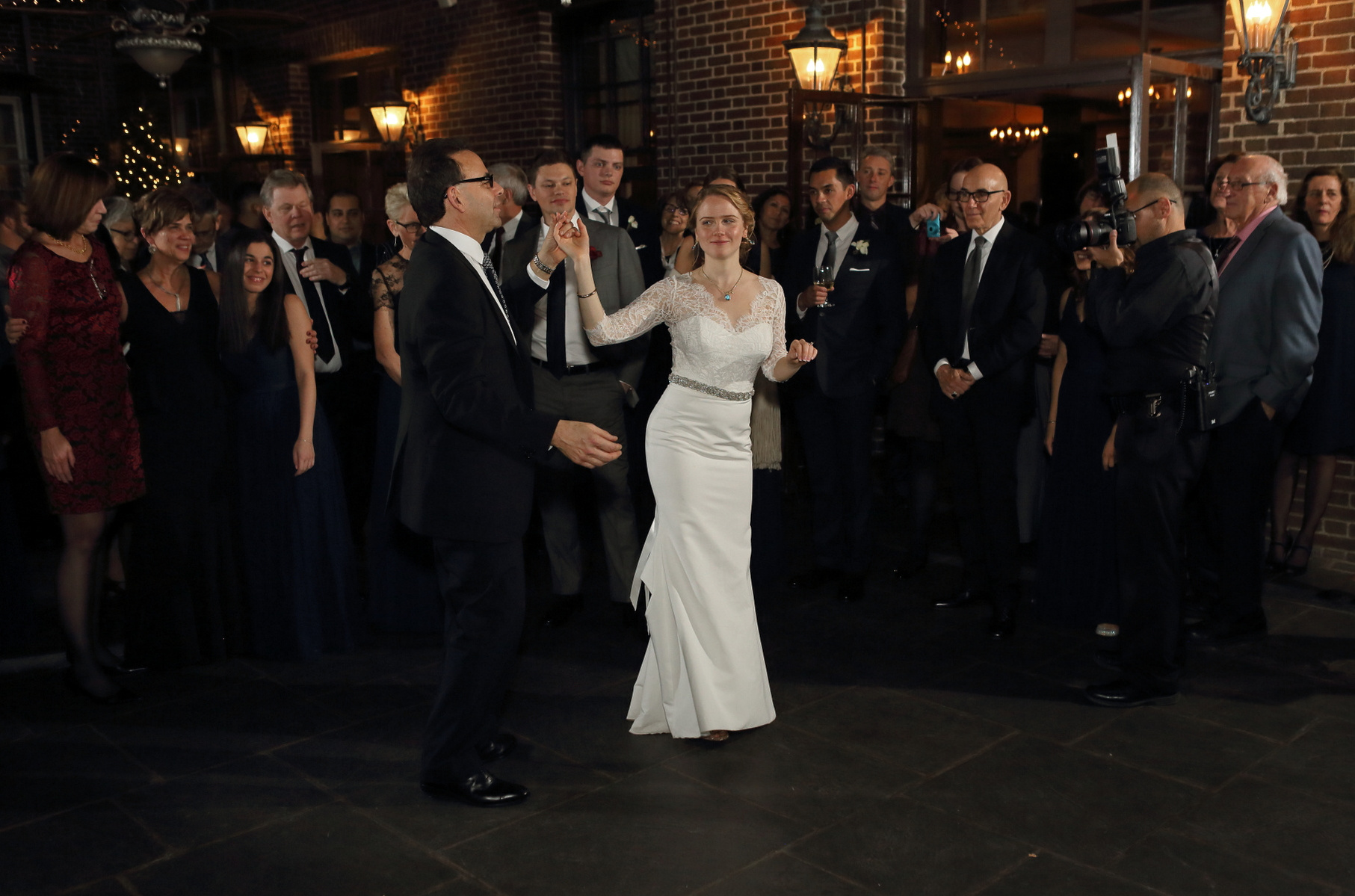 The wedding of Carolyn Greene and Adam Stoddard at deSeversky Mansion on December 3, 2016.