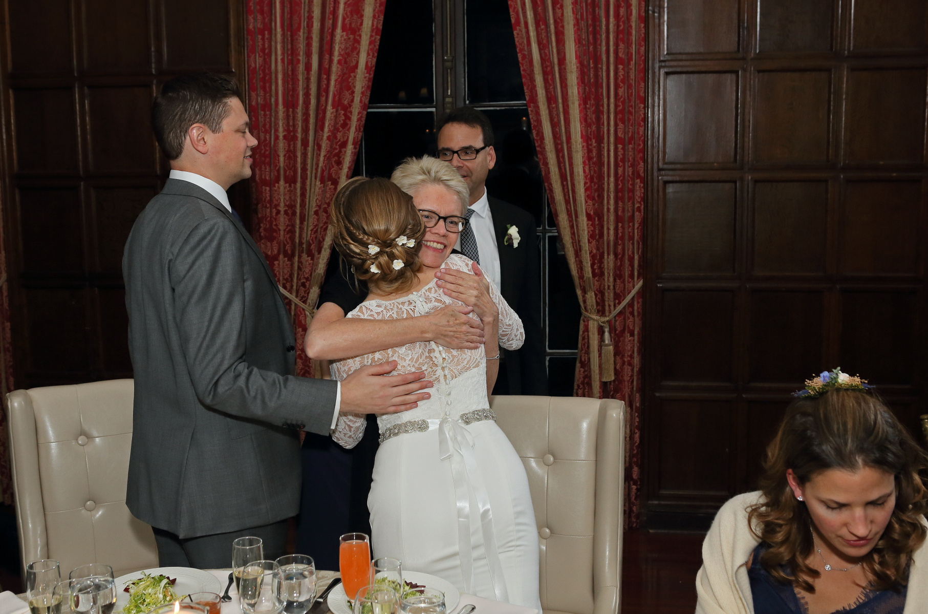 The wedding of Carolyn Greene and Adam Stoddard at deSeversky Mansion on December 3, 2016.