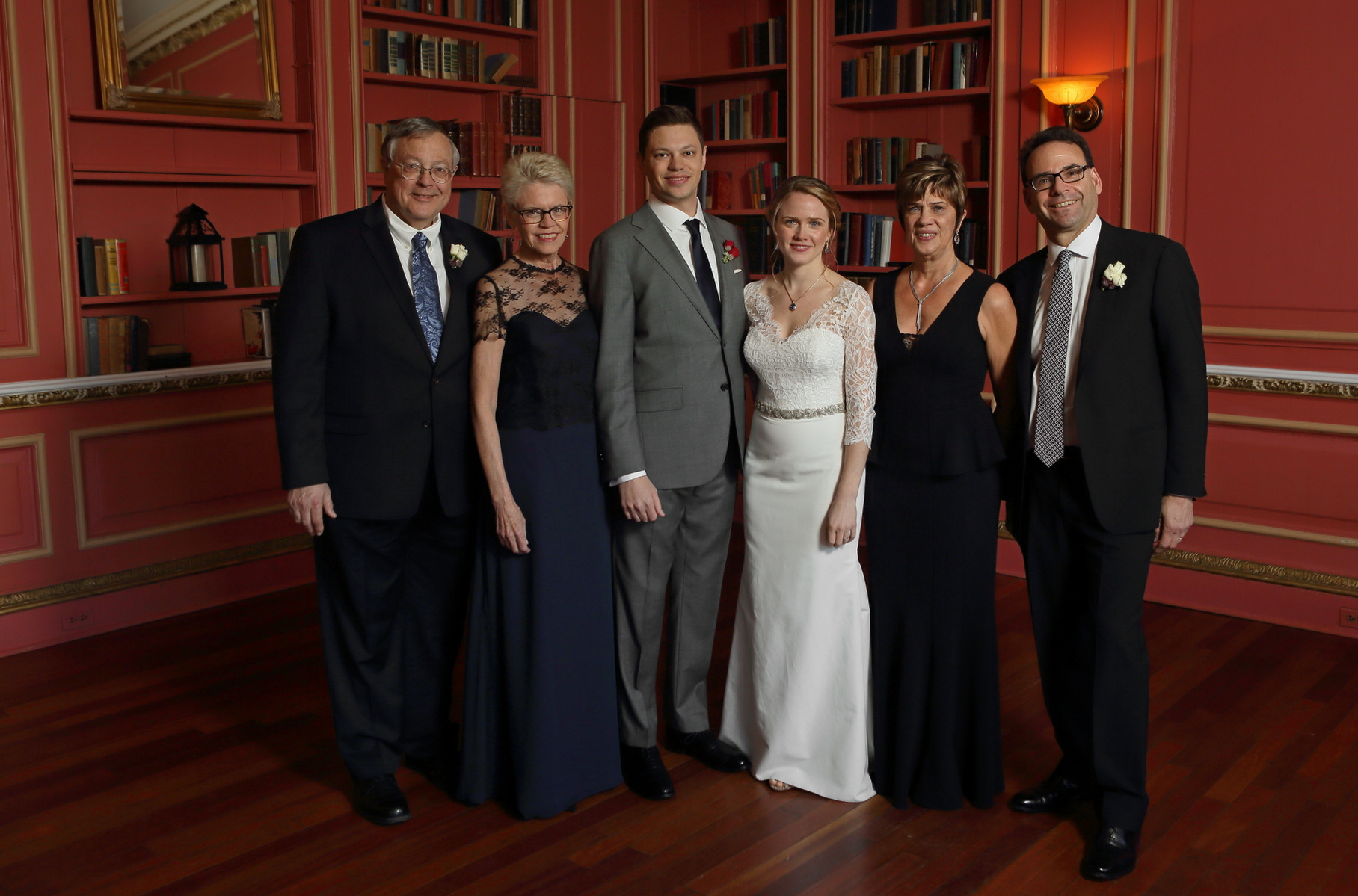 The wedding of Carolyn Greene and Adam Stoddard at deSeversky Mansion on December 3, 2016.