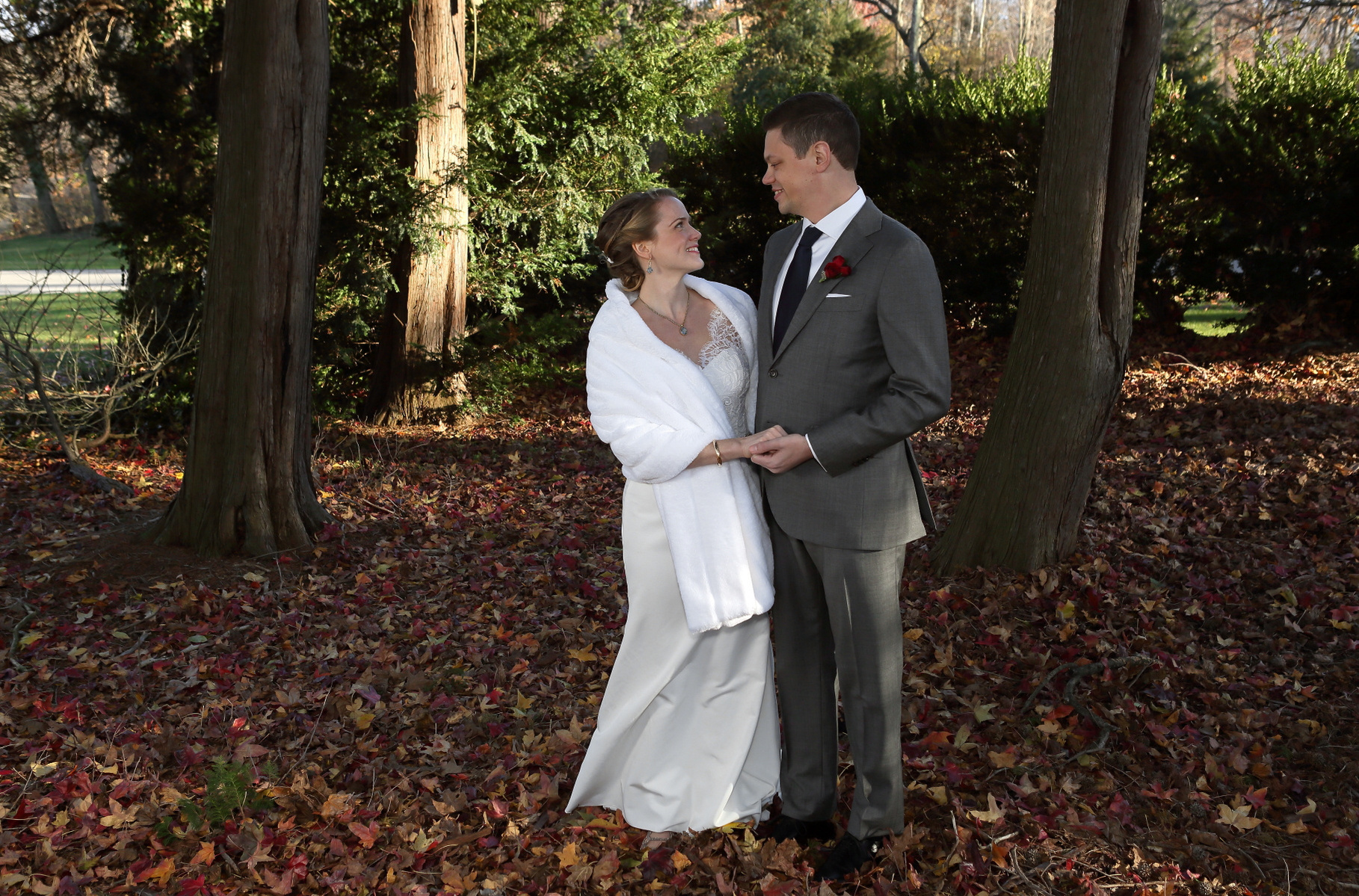 The wedding of Carolyn Greene and Adam Stoddard at deSeversky Mansion on December 3, 2016.
