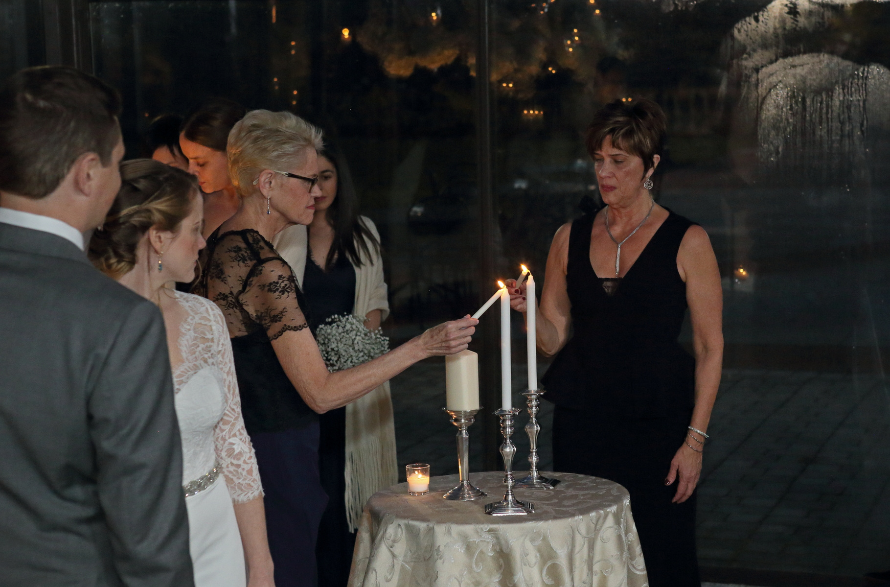 The wedding of Carolyn Greene and Adam Stoddard at deSeversky Mansion on December 3, 2016.