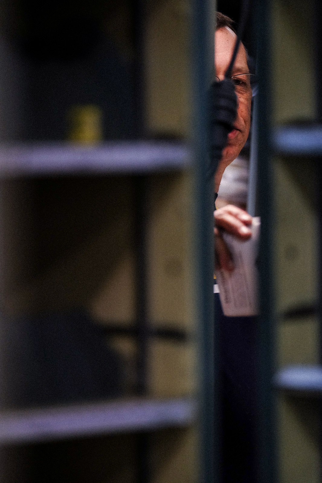 Rural Carrier James Stamann sorts mail for his route at the USPS’s Boardwalk branch on Tuesday, May 5, 2020 in Saginaw Township, Mich.