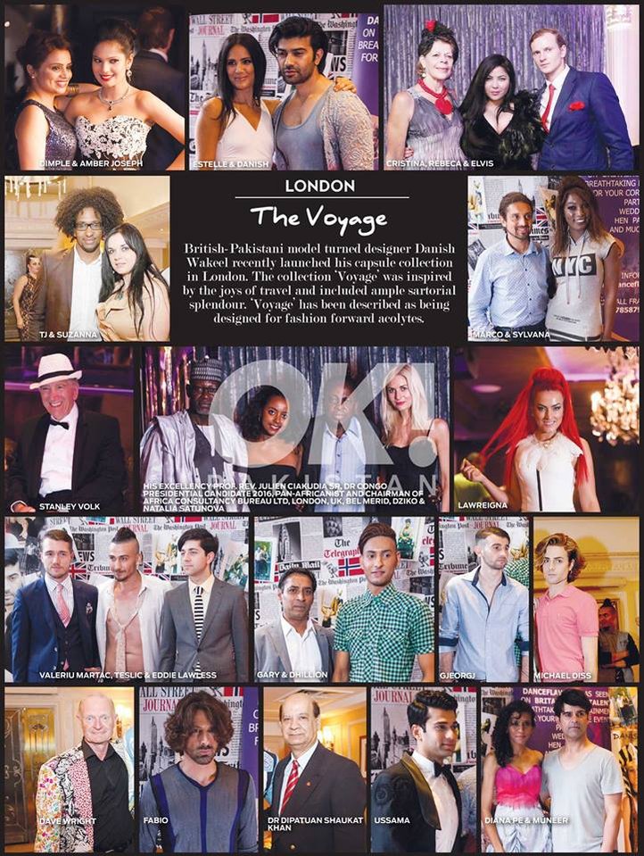 Ok Pakistan - Marco Gafarelli opening singing a fashion show in London Central