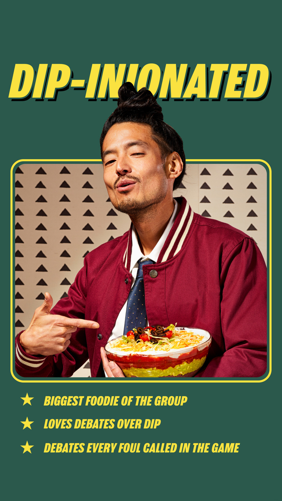 Superbowl party goer archetypes with finget foods shot by professional photographer Cera Hensley for Instacart's photo campaign.