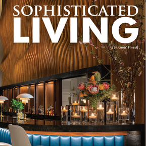 Adam Woodruff's work featured in Sophisticated Living (Mar/Apr 2025), showcasing refined design and floral artistry in St. Louis.