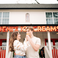 Engagement session for a couple in Houston, TX