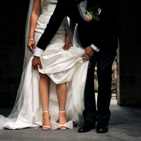 Wedding details - bride shoes