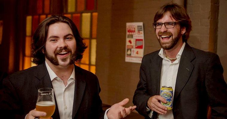 From left: Nick Palmer and associate producer Kevin Jones 