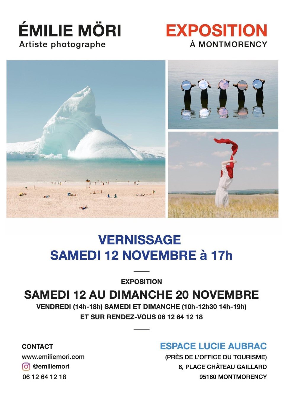 Exposition photographies et huiles sur toiles, une exposition originale père fille à Montmorency, vernissage le 12 novembre 2022