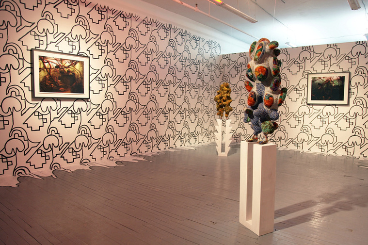 Photograph of an art installation.