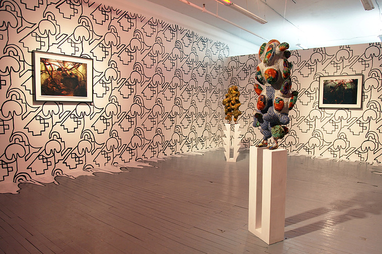 Photograph of an art installation.