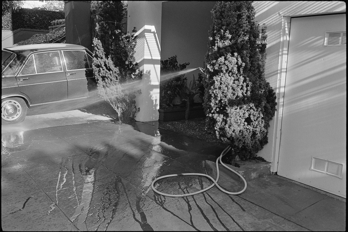 Nicholas Blair photography copyright 1977, black and white, San Francisco, urban life, water