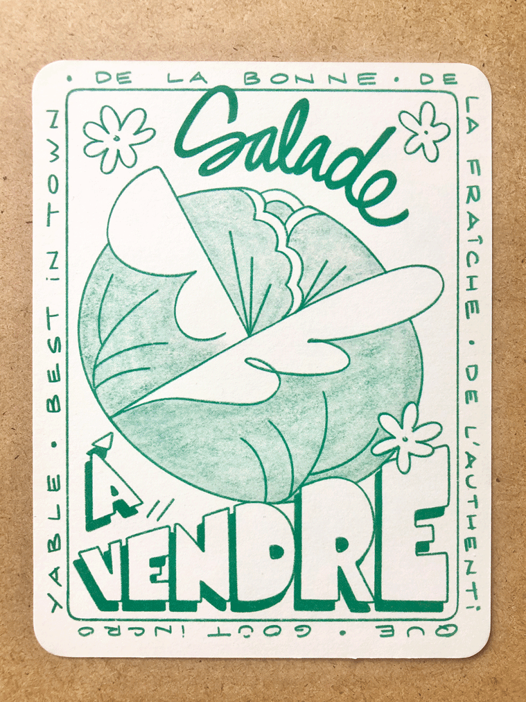 Gwendoline Le Cunff 
Promotional cards
Cold Call, Salade à Vendre, Spam