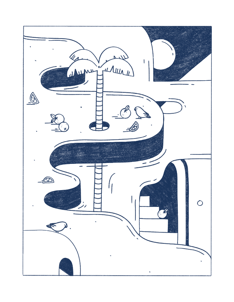 Imaginary landscape
surrealist illustration