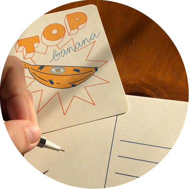 Gwendoline Le Cunff
Food illustration
Greeting cards
Puns Snail Mail