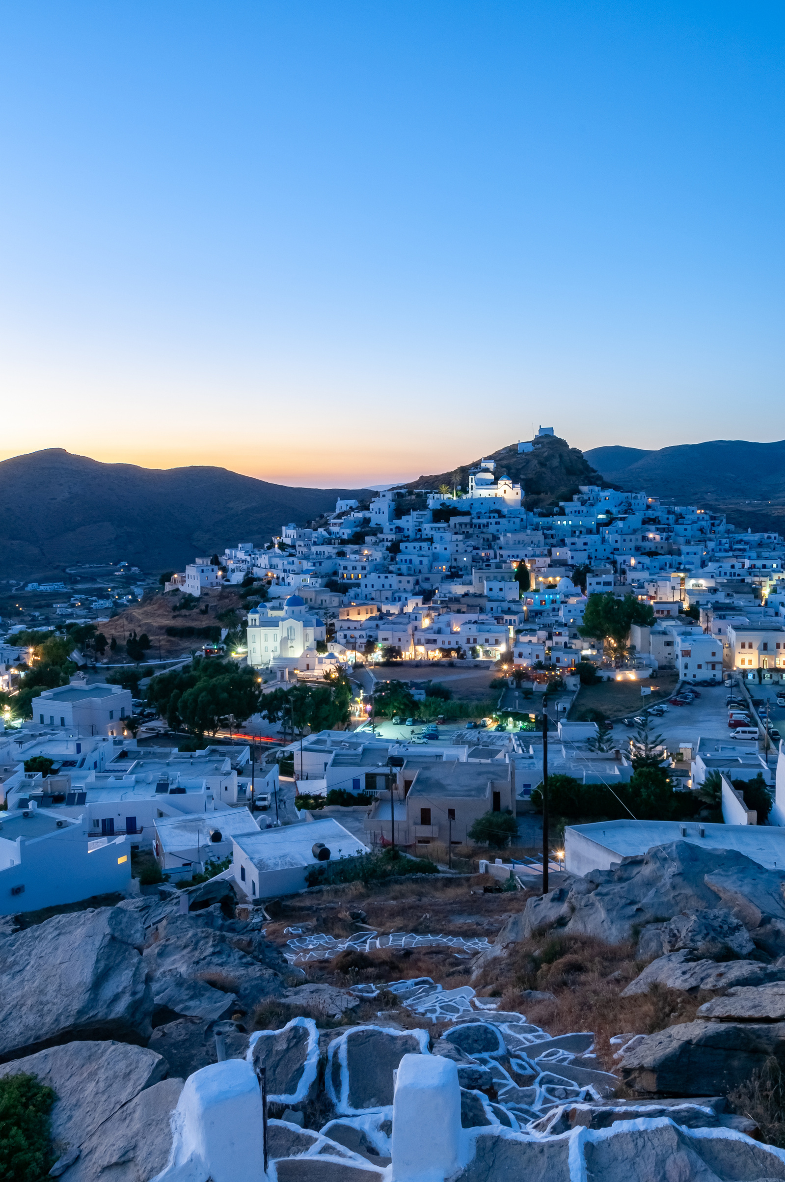 Ios Town or Chora Ios Island Greek Islands Greece