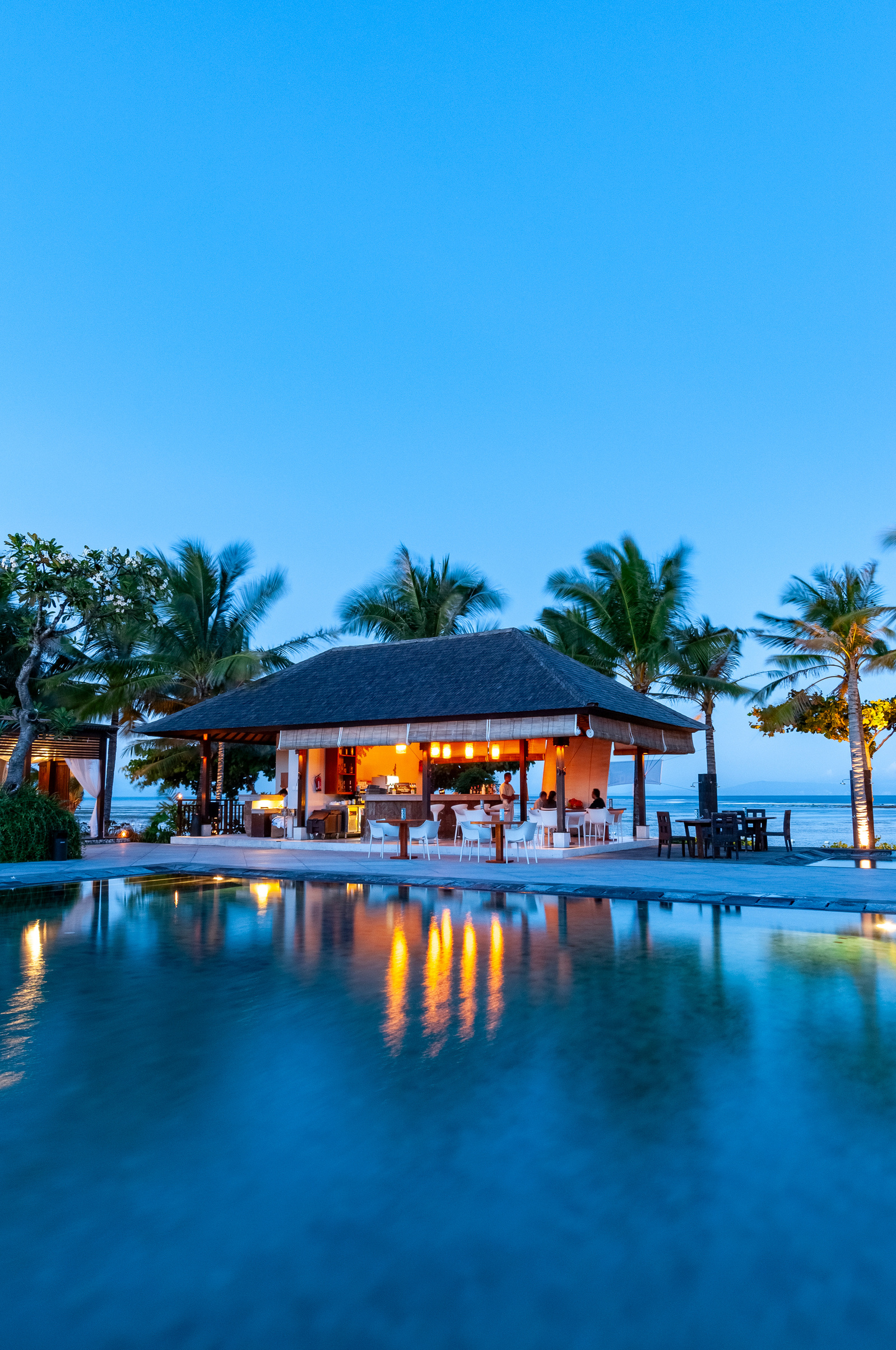 Swimming pool at The Bali Khama Beach Resort and Spa, Tanjung Benoa, Bali, Indonesia