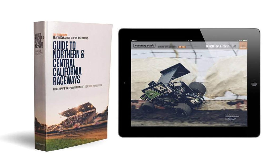guide to northern & central california raceways, northern california raceway guide, saroyan humphrey, photography, design