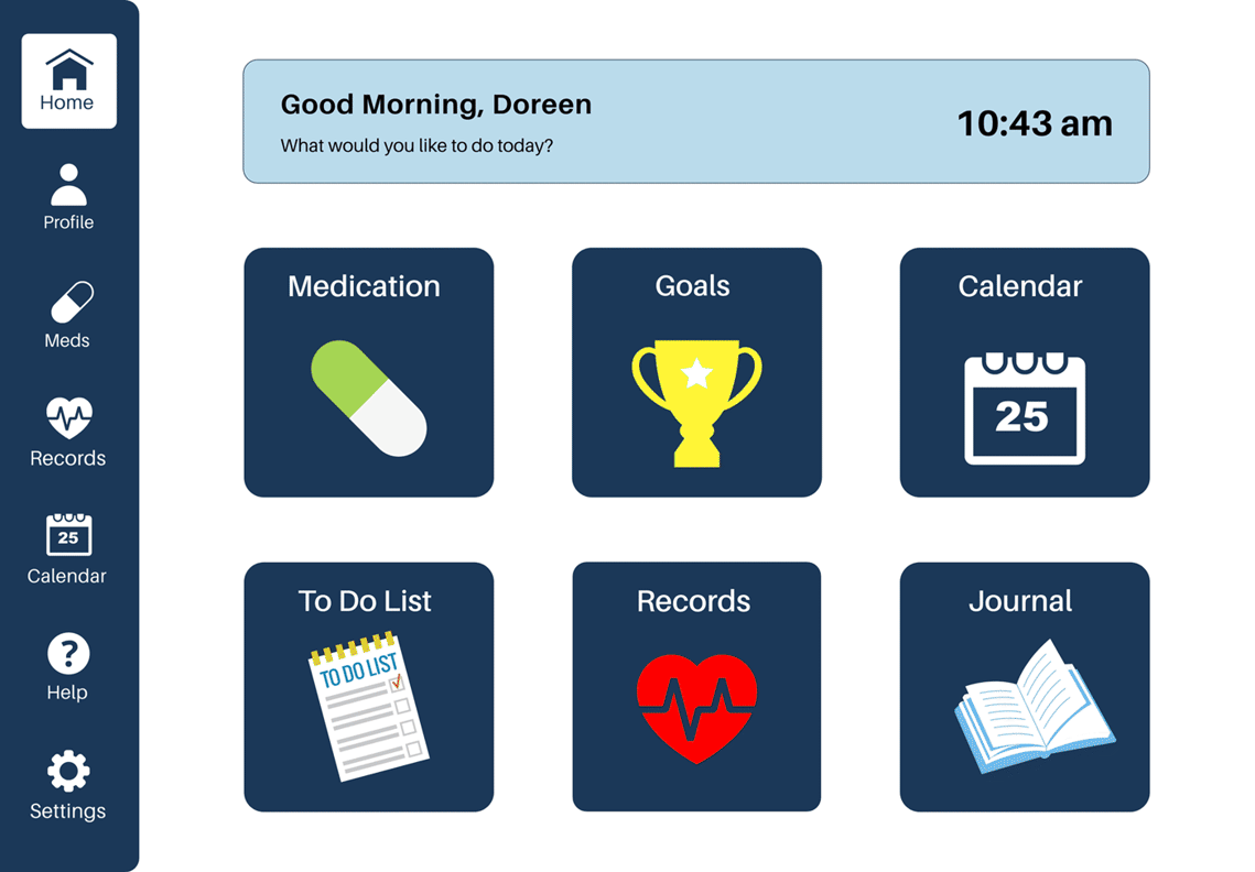 A GIF showing a sequence of the new screens within the Medication Dispenser Interface, providing an overview of its updated design.