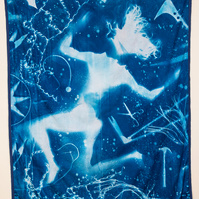 No Choices,
Cyanotype on Cotton Sateen, 7ft x 5ft