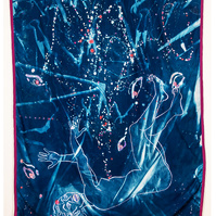 Menace,
Cyanotype on Cotton Satteen, 7ft x 5ft