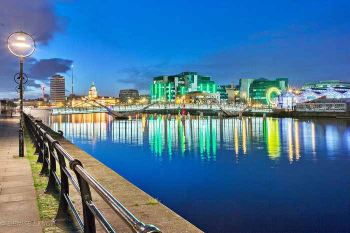 Sean O'Casey Bridge at Night