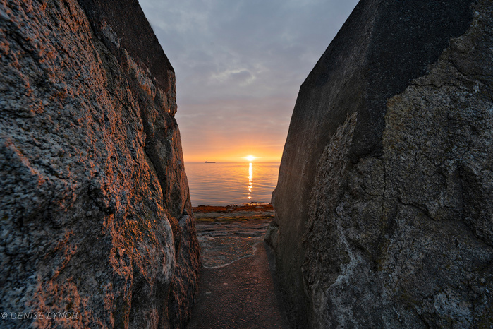 View From Dun Laoghaire East Pier at Sunrise