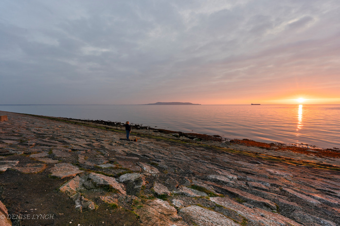 View From Dun Laoghaire East Pier at Sunrise