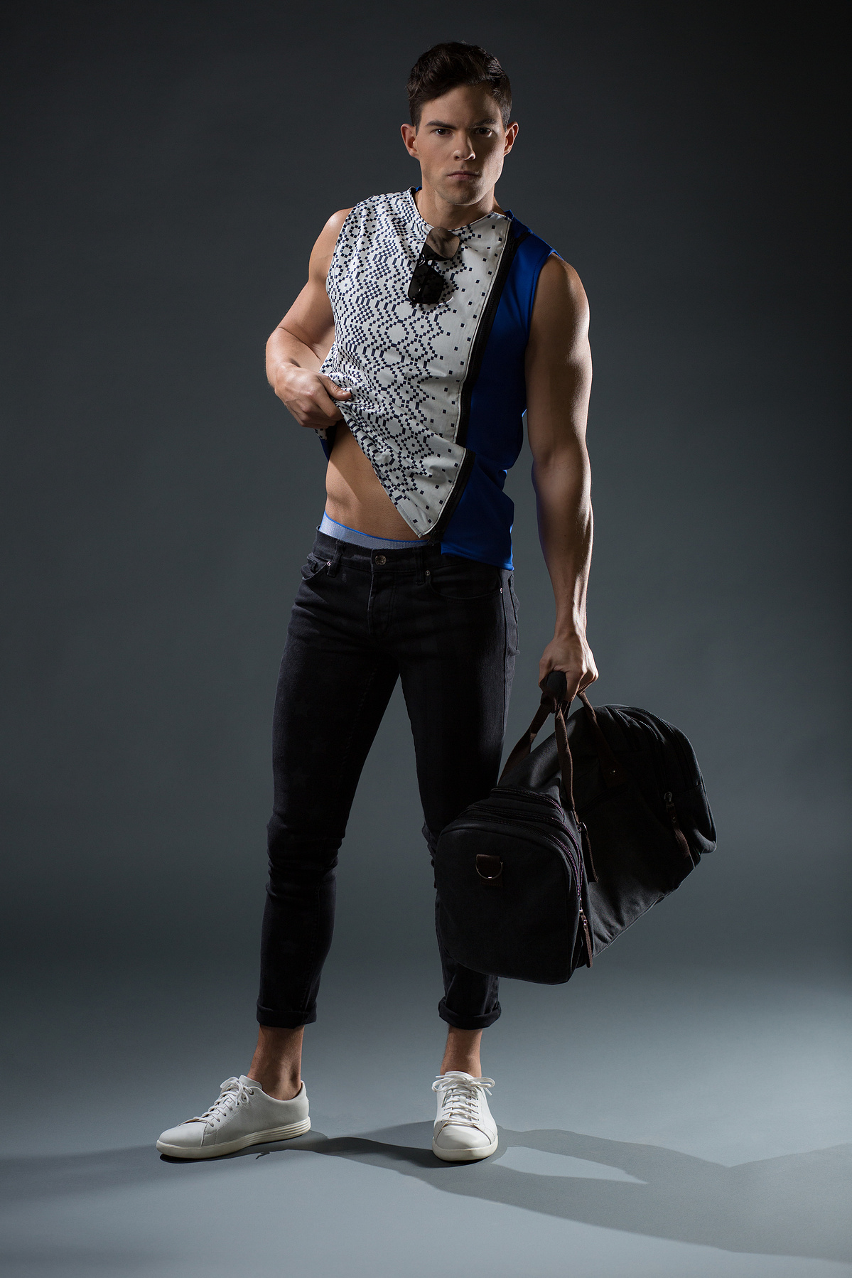 Model: Brian Boyle
Designer: Jackson Skyler
MUA: Stephanie Jarrin
Hair Stylist: Noemi Fernandez