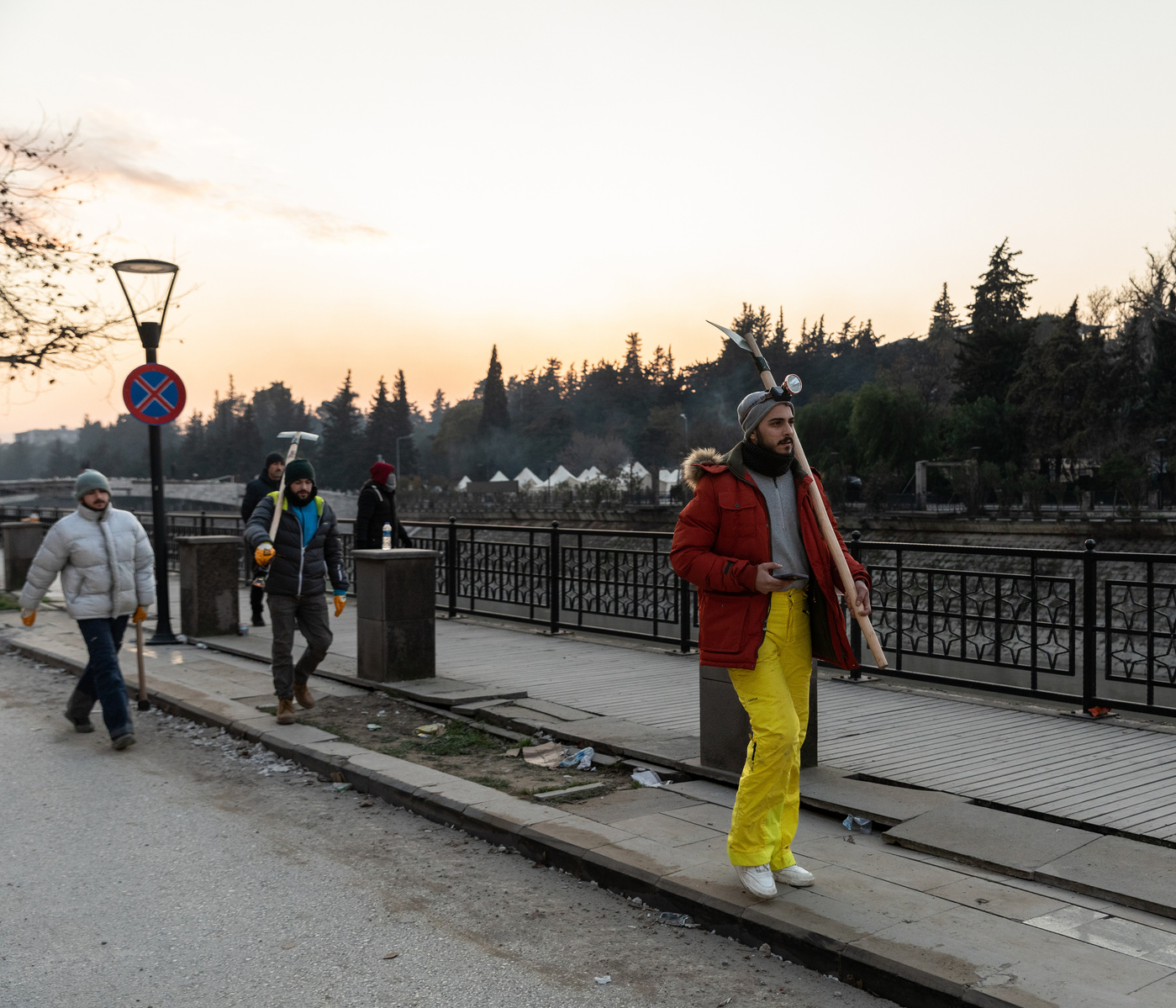 Rescue workers who came from across Turkey, and abroad en route to search the hundreds of collapsed buildings in Antakya, Hatay, Turkey, for potential survivors, and to evacuate bodies of the victims.