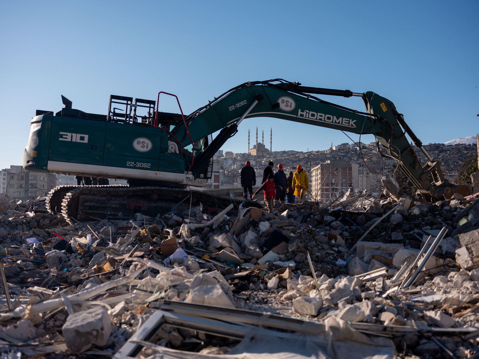 Rescue efforts continue in the centre of the destroyed southern Turkish town of Kahramanmaras, close to the epicentre of the two 7.9 and 7.7 scale earthquakes to rock the country, in the early house of Monday morning this week. Residents were mostly sleep