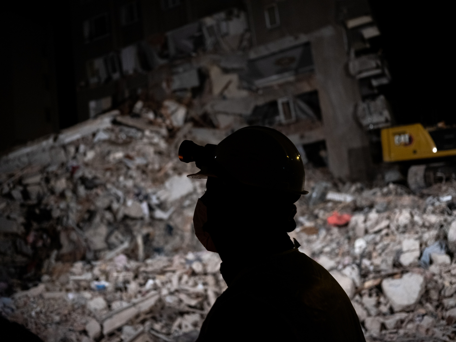 Rescue workers who came from across Turkey, search the hundreds of collapsed buildings in Antakya, Hatay, Turkey, for potential survivors, and to evacuate bodies of the victims.
