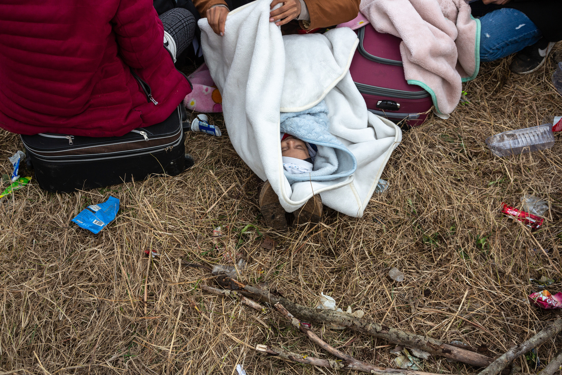 Thousands of refugees and migrants at Turkey's Pazarkule border gate with Greece. After Turkey declared its borders open to people wishing to travel to Europe, some of the millions of refugees living in Turkey (the worlds largest host country of refugees)