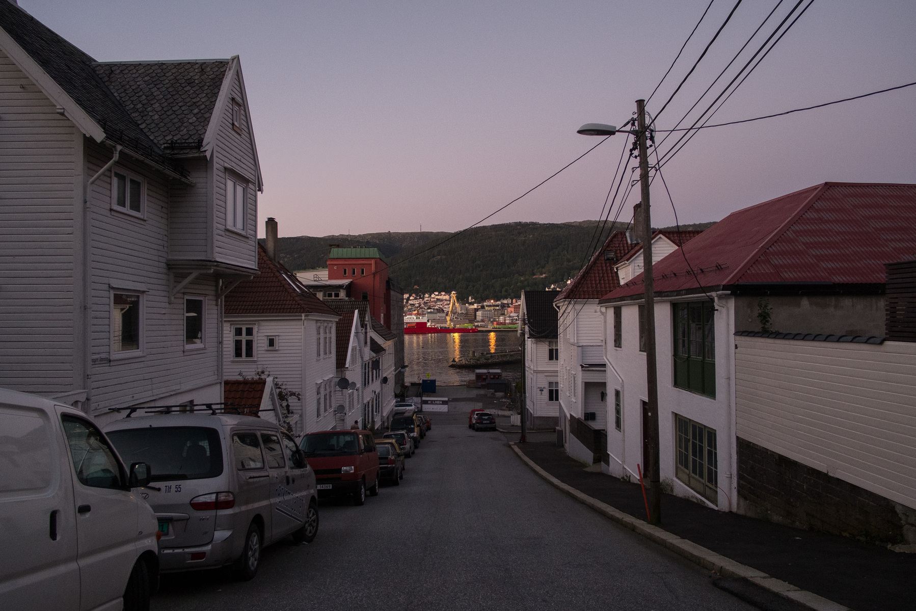 A street in the neighbourhood where Nader and Omar now live in Bergen, Norway. The city has a population of around 270,000 people.