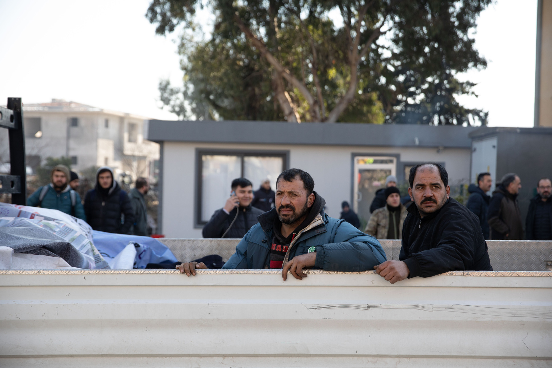 Rescue workers collecting bodies and helping to find survivors in the southern Turkish cities affected by the large earthquakes on the 6th of February 2023. Antakya, Hatay, Turkey.