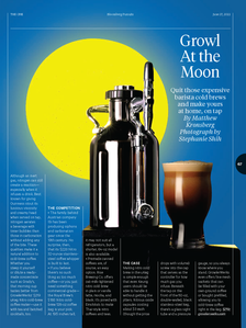 Stephanie Shih, Bloomberg, coldbrew, nitro, nitro coffee, product photography, conceptual photography, editorial photography