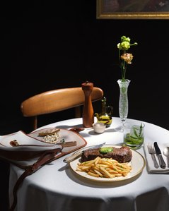 steakhouse, cannabis, luxury, compound butter, frites, steak