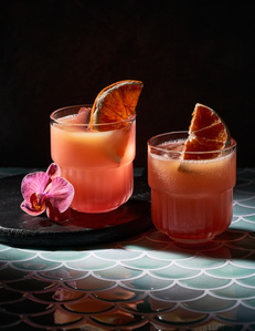 tropical cocktails, orchid