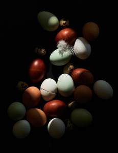 eggs, moody food photography